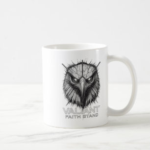 Valiant Faith Stand Eagle Christian Courage Streng Coffee Mug