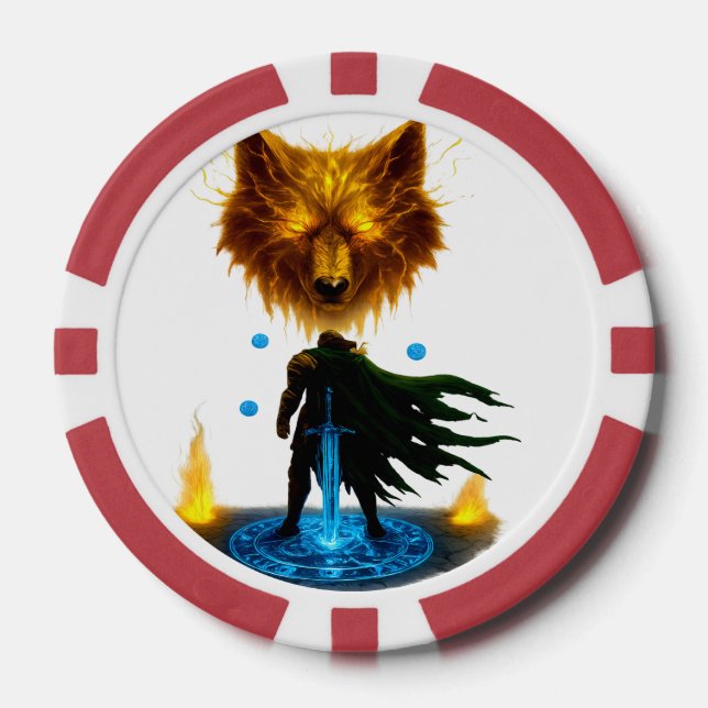 Valiant Knight Battle Ready Poker Chips (Front)