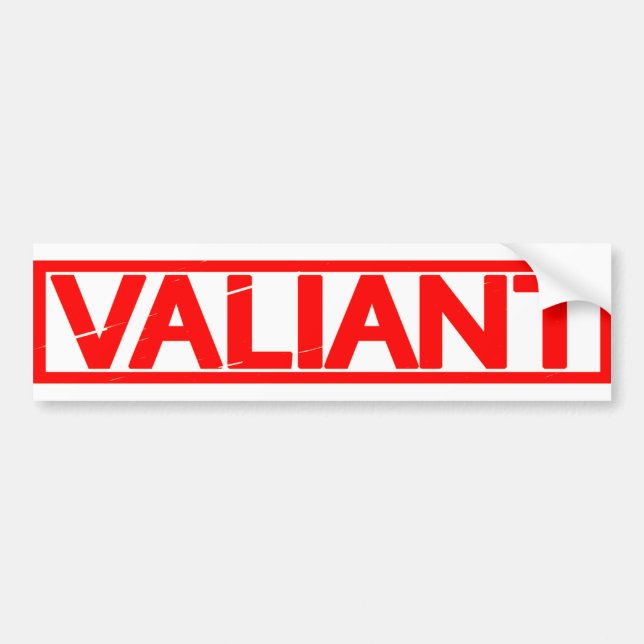Valiant Stamp Bumper Sticker (Front)