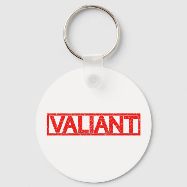 Valiant Stamp Key Ring (Front)