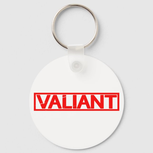 Valiant Stamp Key Ring (Front)