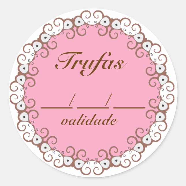 Validity date labels for truffles (Front)