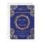 Valima Nikah Ceremony Wedding Invitation Gold Blue
