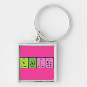 Valise periodic table keyring