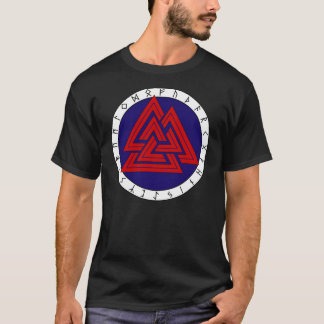 Valknot with Elder Futhark T-Shirt