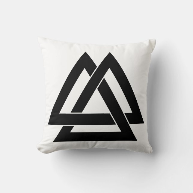 Valknut - Black Cushion (Front)