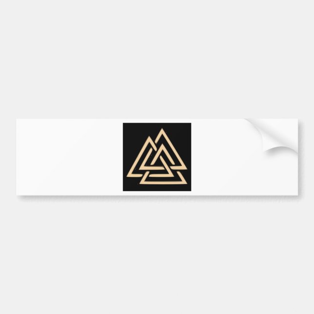 Valknut Bumper Sticker (Front)