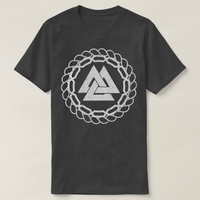 Valknut Norse Runes Viking Northmen Mythology 2 T-Shirt (Design Front)