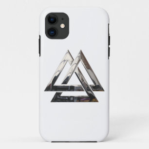 Valknut - Silver iPhone 11 Case