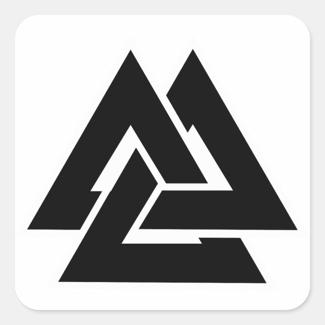  Valknut Square Sticker (Front)