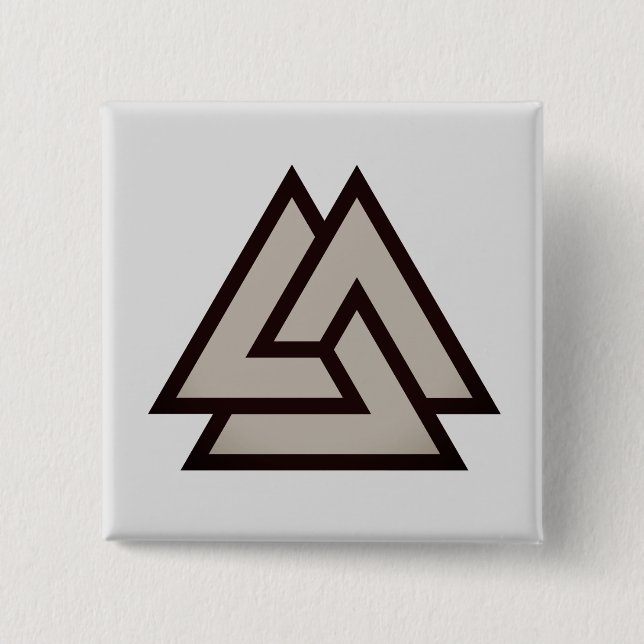 Valknut symbol 15 cm square badge (Front)