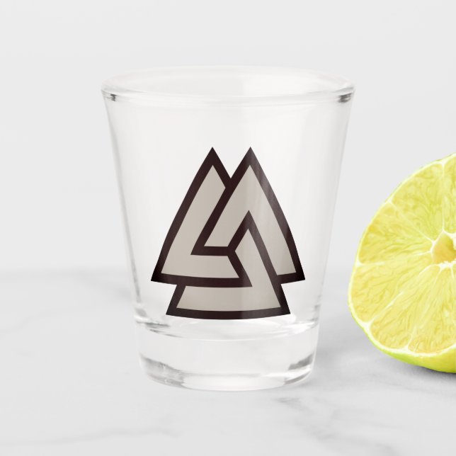 Valknut symbol shot glass (Front)