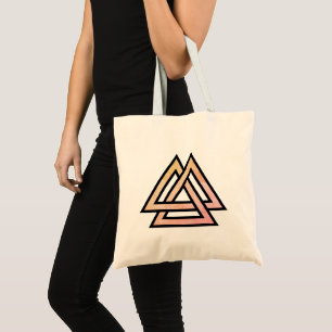 Valknut symbol variant tote bag