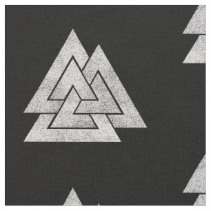 Valknut Viking Design Fabric