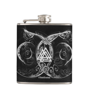VALKNUT . Viking's raising Hip Flask