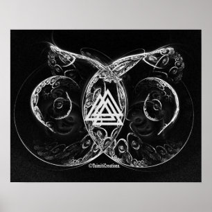 Valknut - Viking's raising Poster