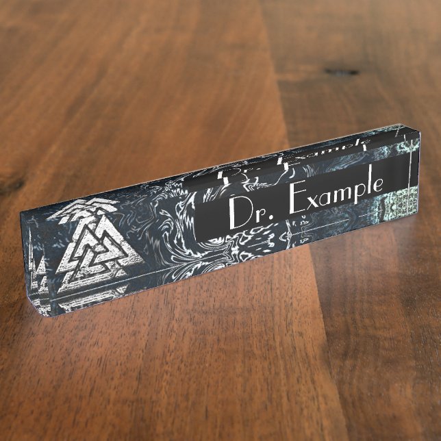 Valknut~ (Wavy) Nameplate (Side)