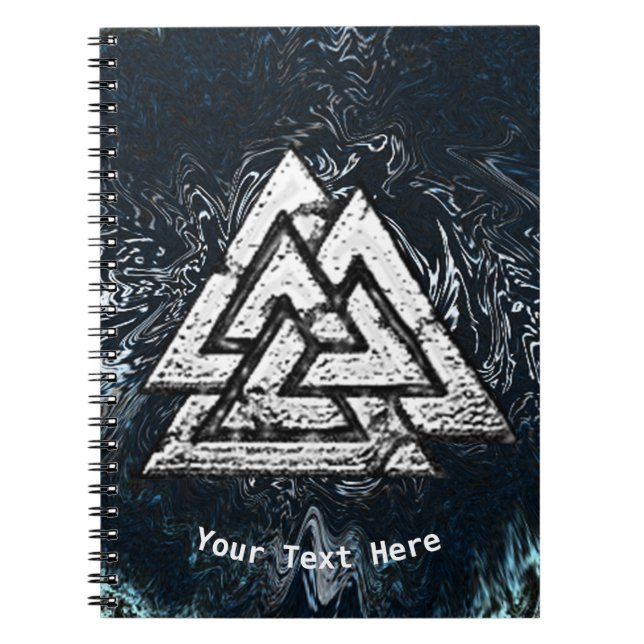 Valknut~ (Wavy) Notebook (Front)