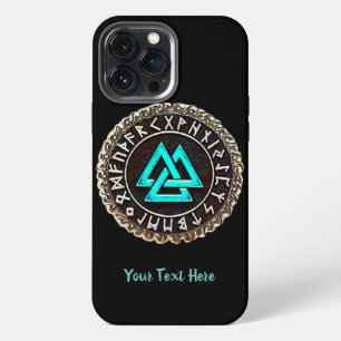 Valknut (Winding) Carved Wood iPhone Case