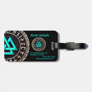 Valknut (Winding) Luggage Tag