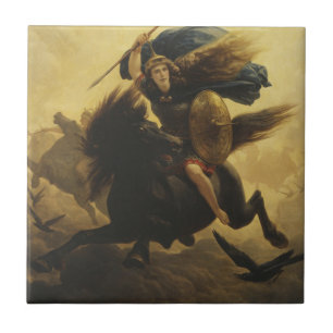 Valkyrie, 1865 (oil on canvas) ceramic tile