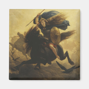 Valkyrie, 1865 (oil on canvas) magnet
