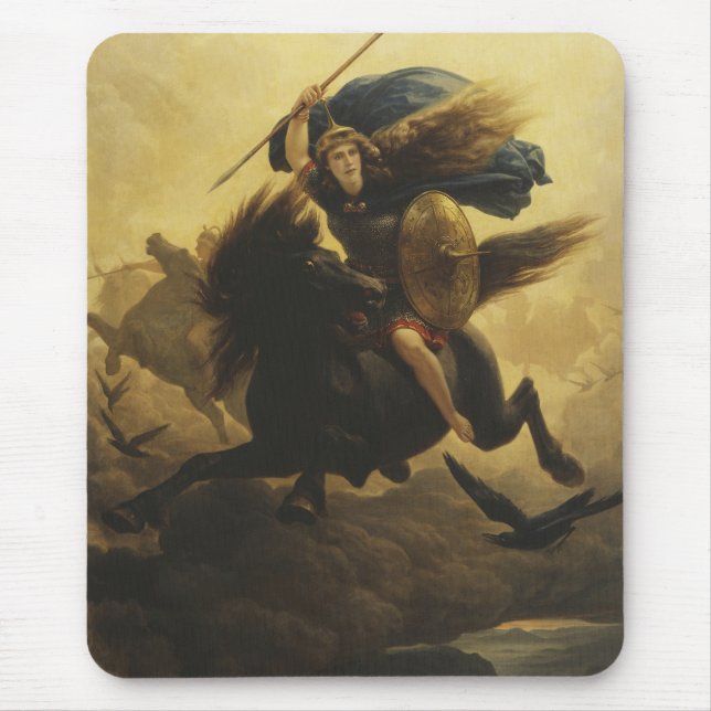 Valkyrie, 1865 (oil on canvas) mouse pad (Front)