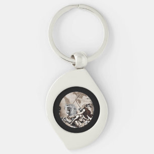 Valkyrie Carries Hero to Valhalla Key Ring