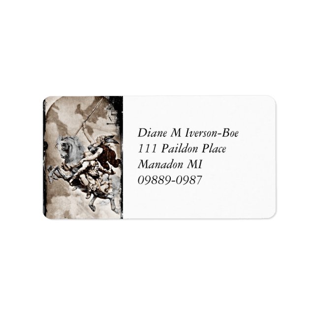 Valkyrie Carries Hero to Valhalla Label (Front)