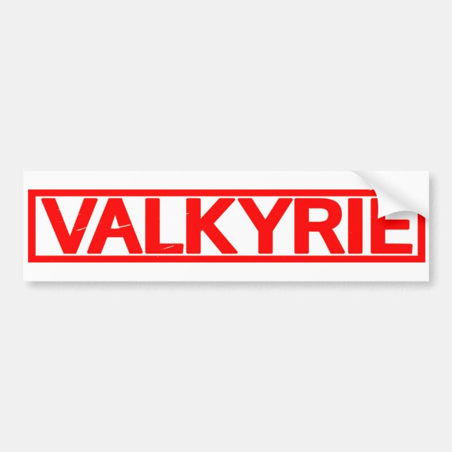 Valkyrie Stamp Bumper Sticker (Front)