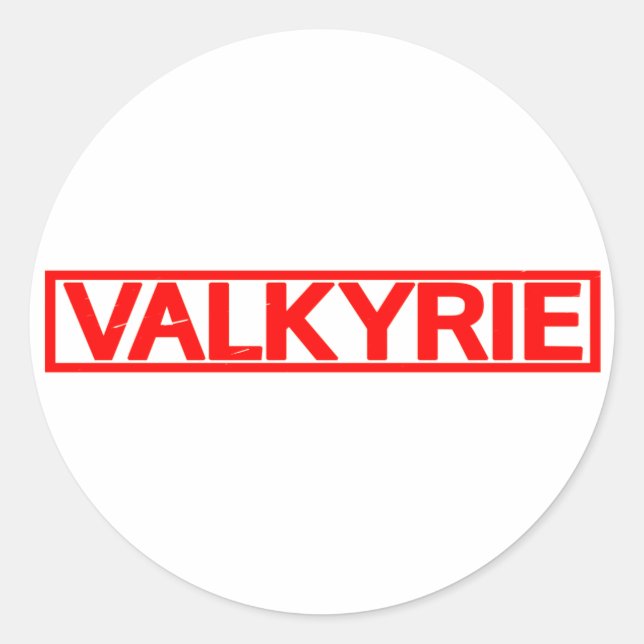 Valkyrie Stamp Classic Round Sticker (Front)