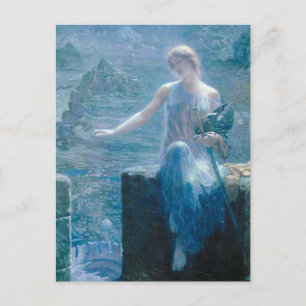 Valkyrie's Vigil Edward Robert Hughes Postcard