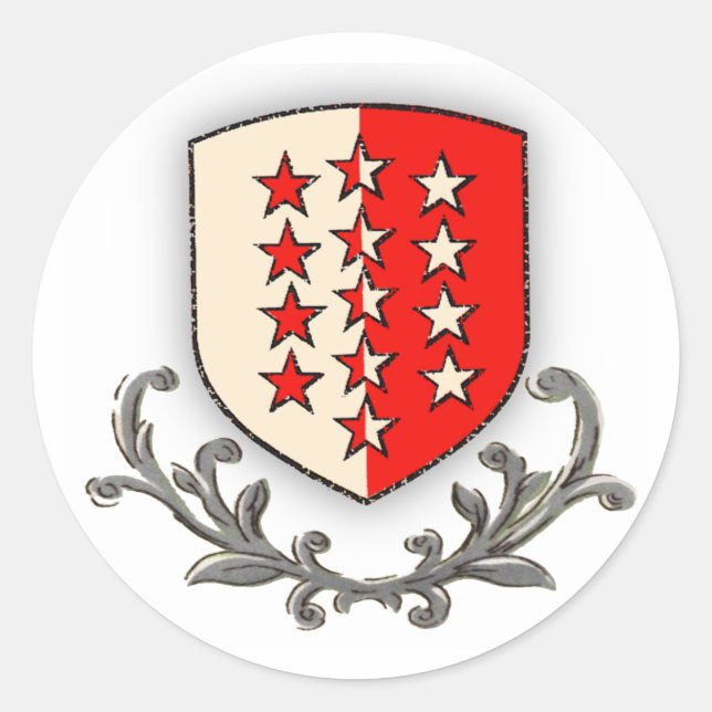Vallais Classic Round Sticker (Front)