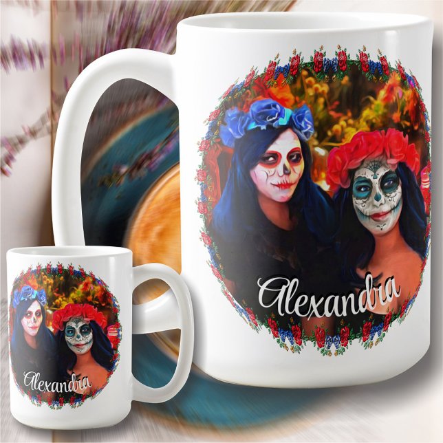 Vallarta Catrinas with Flowers & Candles 1718 Coffee Mug (Creator Uploaded)
