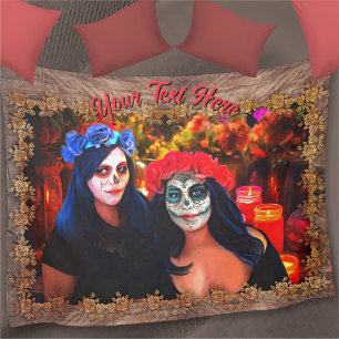 Vallarta Catrinas with Flowers & Candles 1718 Fleece Blanket