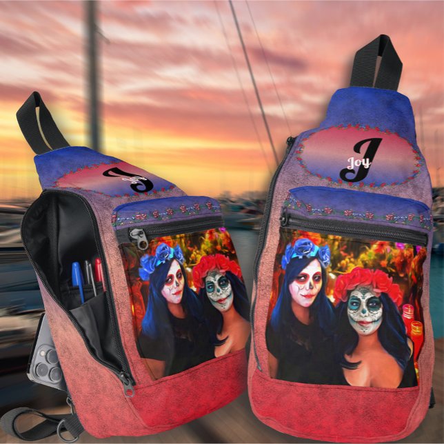 Vallarta Catrinas with Flowers & Candles 1718 Sling Bag (Creator Uploaded)