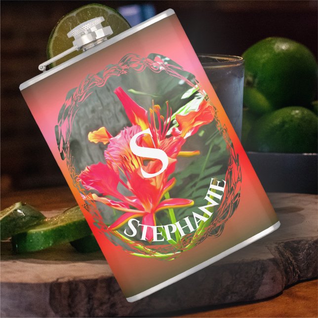 Vallarta Flaming Beauty 1583 Hip Flask (Creator Uploaded)