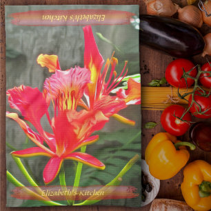 Vallarta Flaming Beauty 1583 Tea Towel