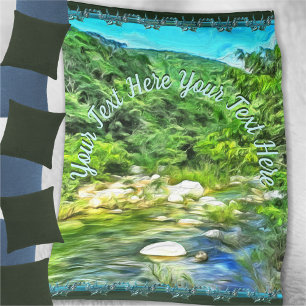 Vallarta River South 0366 Fleece Blanket
