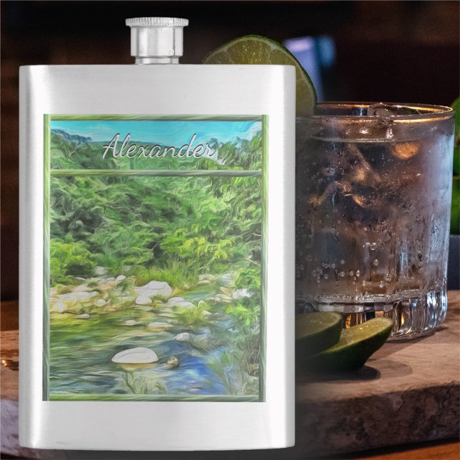 Vallarta River South 0366 Hip Flask (Creator Uploaded)