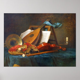 Vallayer-Coster - The Attributes Of Music 1770 Poster
