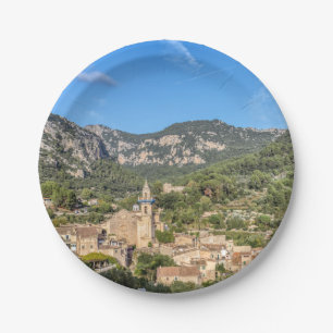 Valldemossa old village - Mallorca, Spain Paper Plate