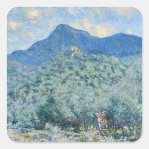 Valle Buona, Near Bordighera (1884) Claude Monet Square Sticker