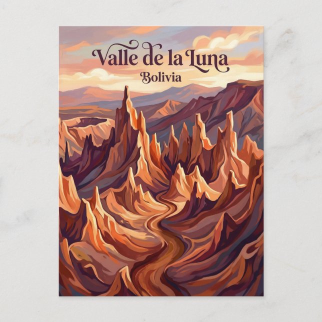Valle de la Luna Bolivia Postcard (Front)