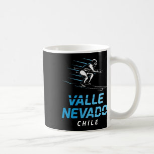 Valle Nevado Chile Ski Resort Retro Skiing Coffee Mug