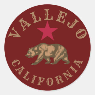 Vallejo, California Classic Round Sticker