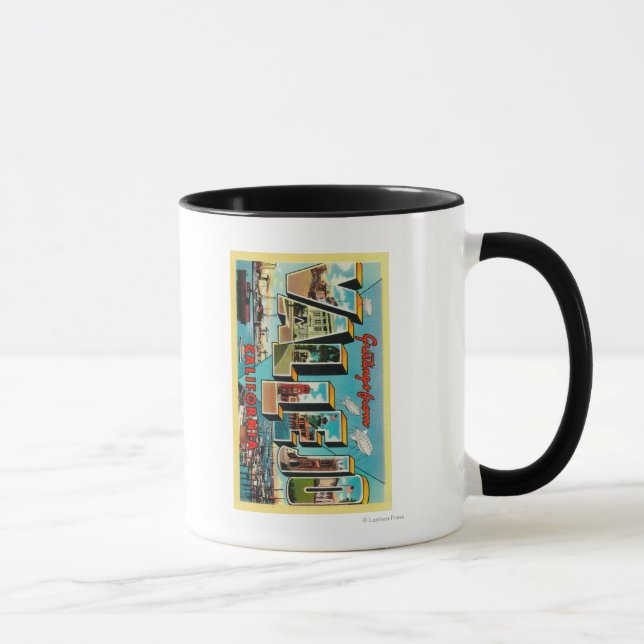 Vallejo, California - Large Letter Scenes Mug (Right)
