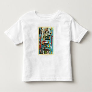 Vallejo, California - Large Letter Scenes Toddler T-Shirt