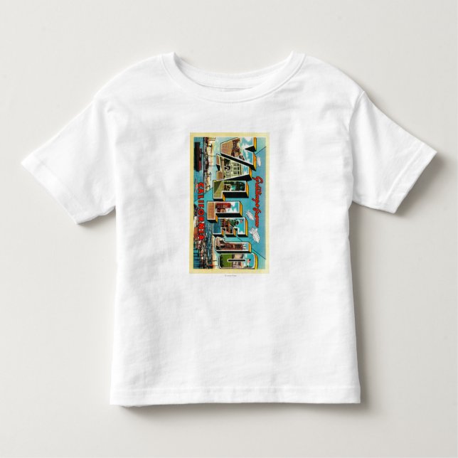 Vallejo, California - Large Letter Scenes Toddler T-Shirt (Front)