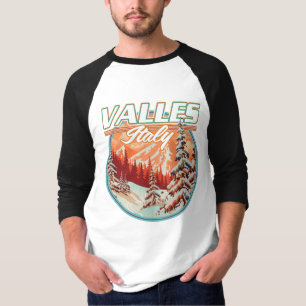 Valles Italy Travel logo T-Shirt